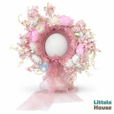 Floral Halo Bonnet B043 | Pink