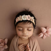 Baby Girl Flower Hairband H054 | 1Y | Pink White Shades