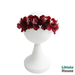 Flower Halo H098 | 1Y | Burgundy