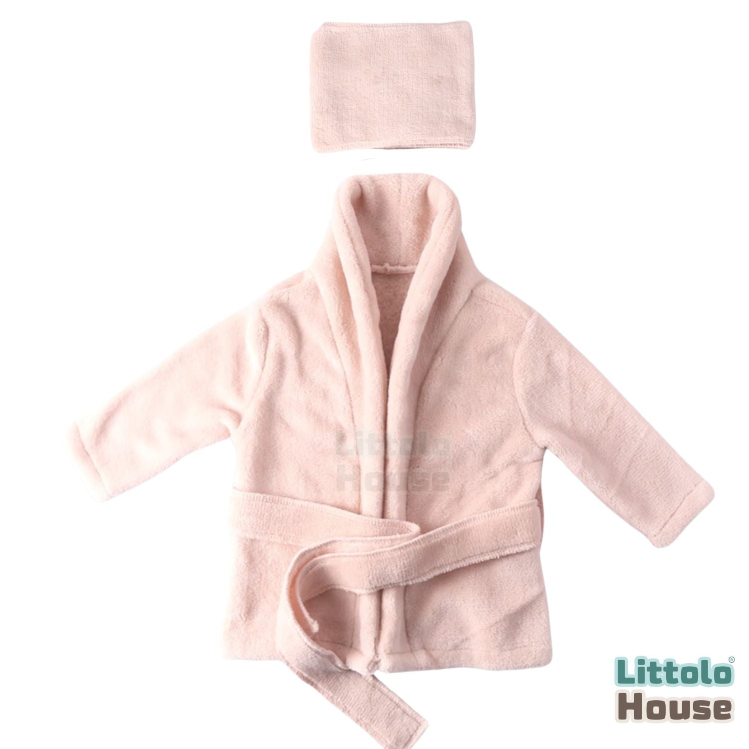 Baby Bathrobe with Hair Towel O205 | 3M | Beige