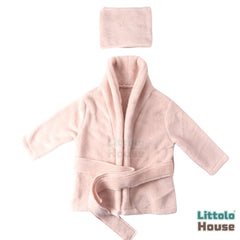 Baby Bathrobe with Hair Towel O205 | 3M | Beige