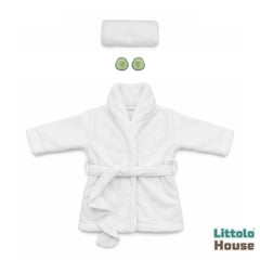 Baby Bathrobe with Hair Towel O205 | 3M | White