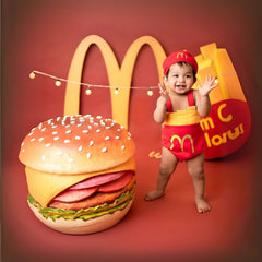 Baby Mc Costume Outfit set of 3 O046 | 1Y | Red Yellow