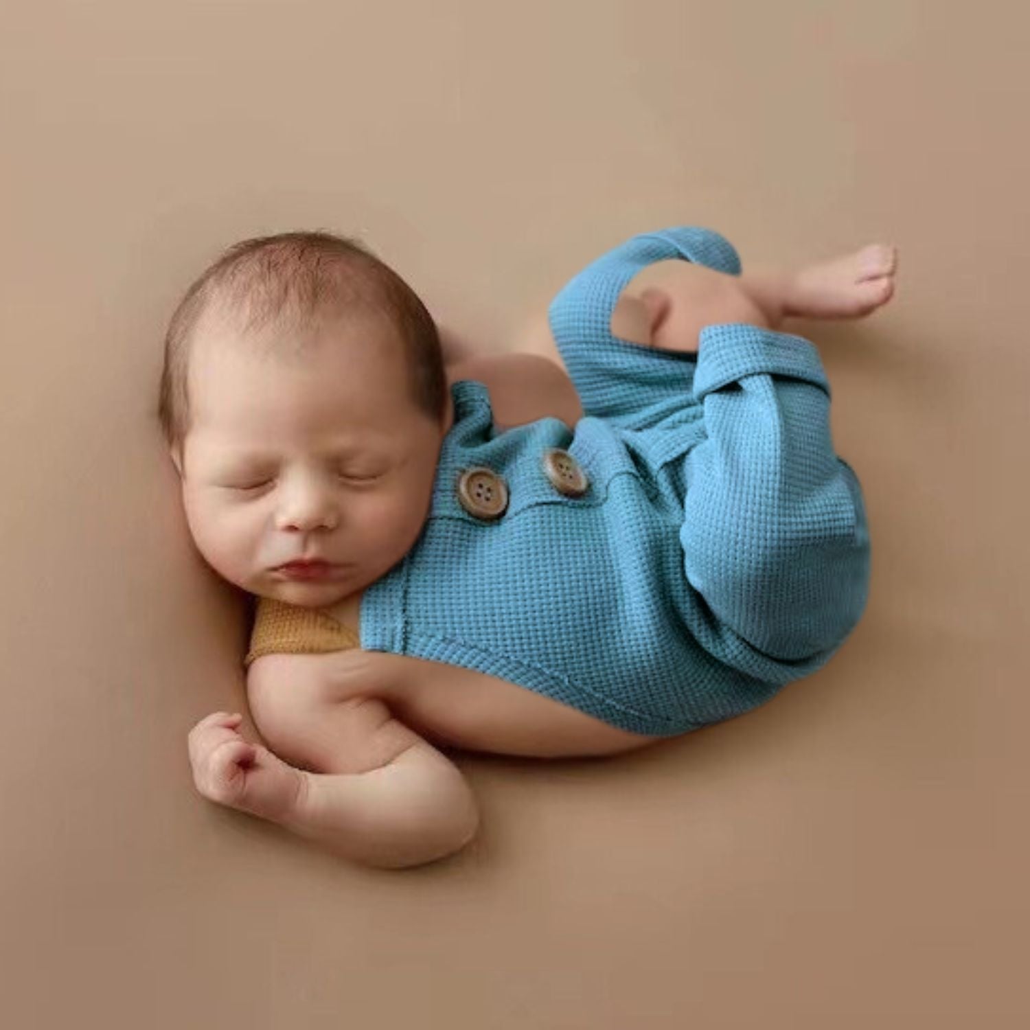 Baby Boy Straps Pant with Cap O124 | 2M | Teal
