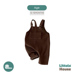 Baby Stylish Infant Toddler Corduroy Suspender O139 | Coffee