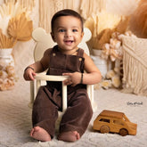 Baby Stylish Infant Toddler Corduroy Suspender O139 | Coffee