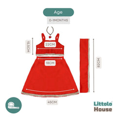 Baby Girl Girl Traditional Princess Costume O172 | NB | Orange