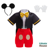 Baby Boy Mickey Mouse Cosplay Costume O213 | 1Y | Multicolour