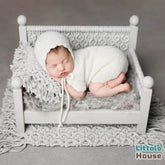 Baby Cozy Knit Romper with Bonnet O240 | NB | Off White