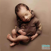 Baby Ribbed Hooded Romper O245 | 2M | Peanut