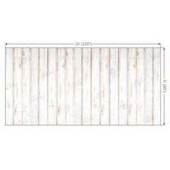 LB0002 White Rustic Planks Backdrop