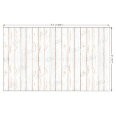 LB0002 White Rustic Planks Backdrop
