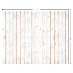 LB0002 White Rustic Planks Backdrop