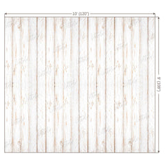 LB0002 White Rustic Planks Backdrop