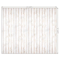 LB0002 White Rustic Planks Backdrop