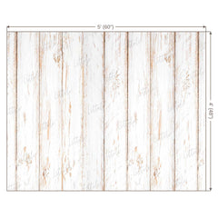 LB0002 White Rustic Planks Backdrop