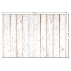 LB0002 White Rustic Planks Backdrop