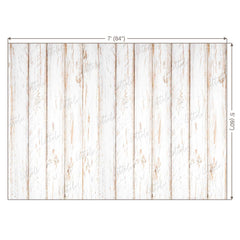LB0002 White Rustic Planks Backdrop