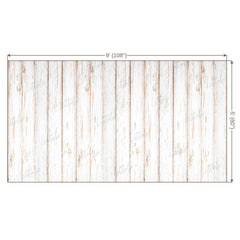 LB0002 White Rustic Planks Backdrop
