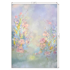 LB0007 Floral and Fine Arts Backdrop