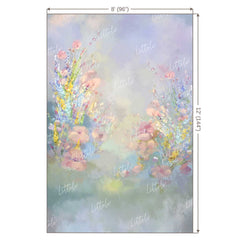 LB0007 Floral and Fine Arts Backdrop