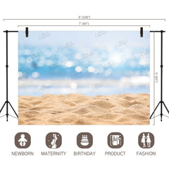 LB0021 Beach Sand Theme Backdrop