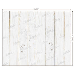 LB0049 White Planks Backdrop
