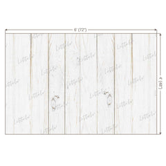 LB0049 White Planks Backdrop
