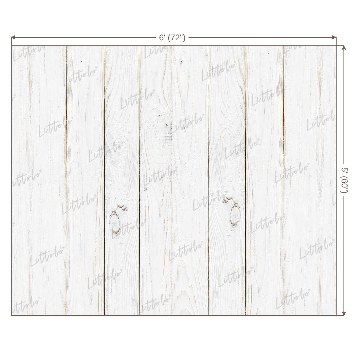 LB0049 White Planks Backdrop