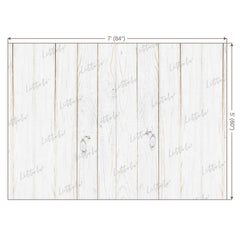 LB0049 White Planks Backdrop