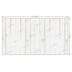 LB0049 White Planks Backdrop