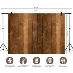 LB0065 Natural Wood Planks Backdrop