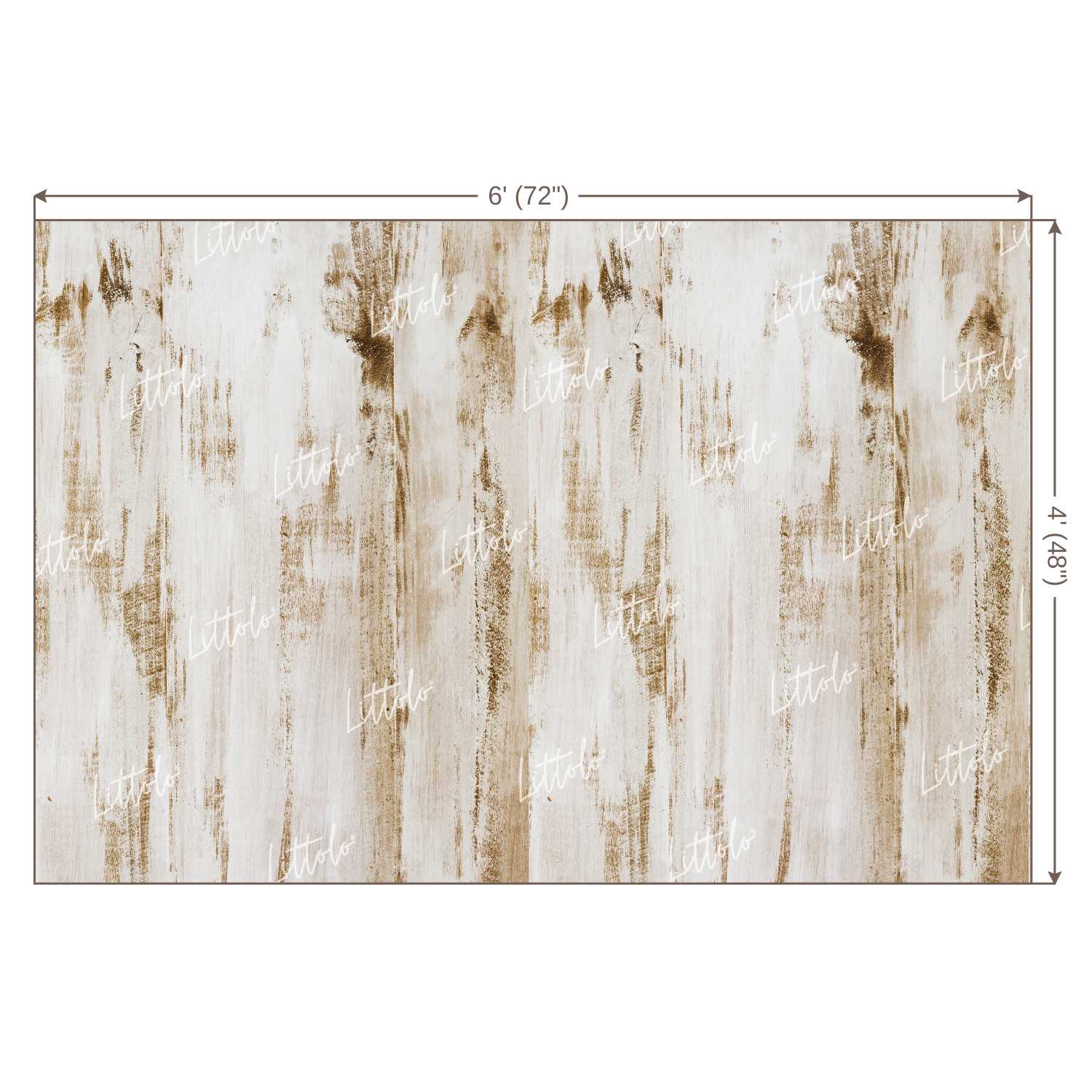 LB0067 White Planks Backdrop