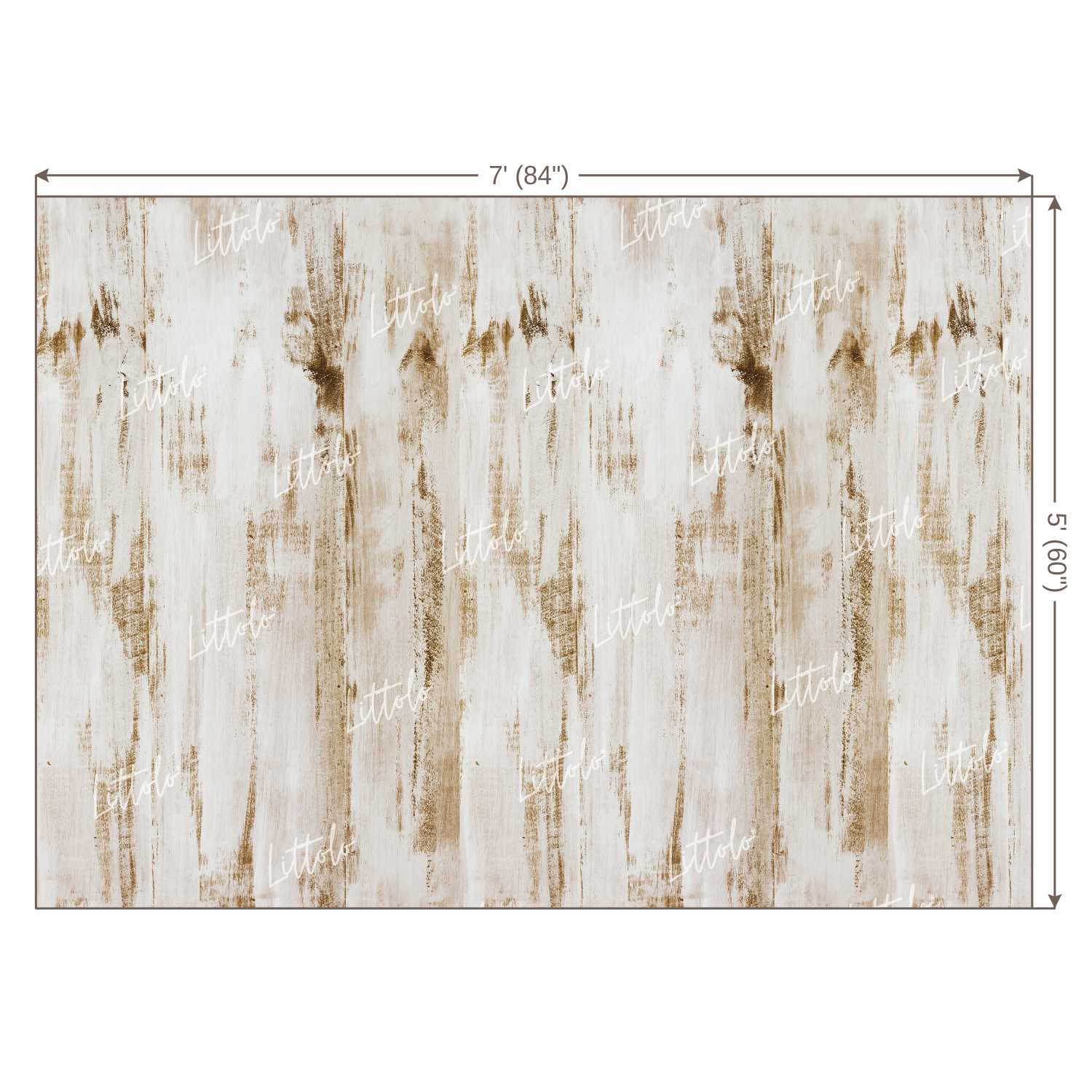LB0067 White Planks Backdrop