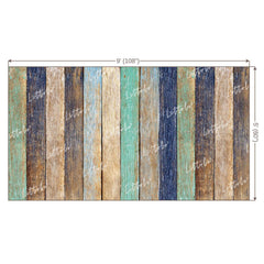 LB0080 Colourful Planks Backdrop