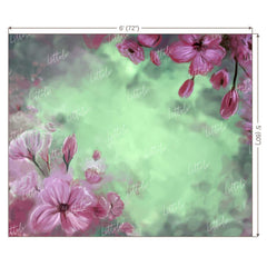 LB0098 Floral and Fine Arts Backdrop