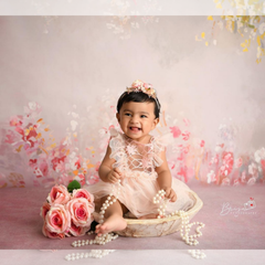 LB0101 Floral and Fine Arts Backdrop