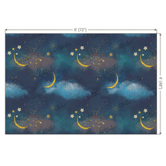 LB0104 Moon Stars Theme Backdrop