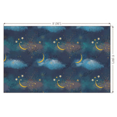 LB0104 Moon Stars Theme Backdrop