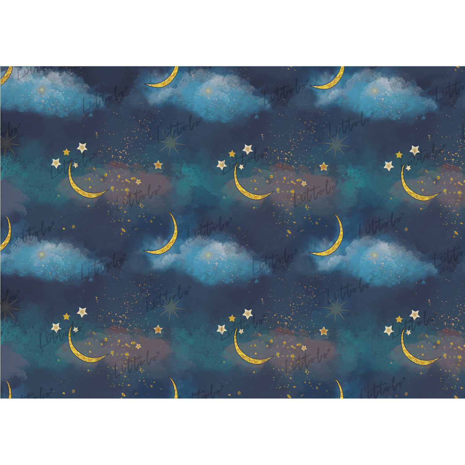 LB0104 Moon Stars Theme Backdrop