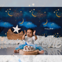 LB0104 Moon Stars Theme Backdrop