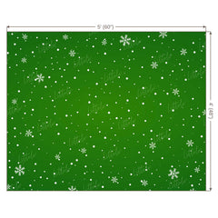 LB0107 Christmas Snow Flakes | Green Festivals and Seasons Backdrop