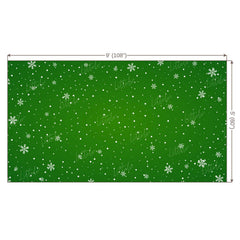 LB0107 Christmas Snow Flakes | Green Festivals and Seasons Backdrop