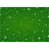LB0107 Christmas Snow Flakes | Green Festivals and Seasons Backdrop
