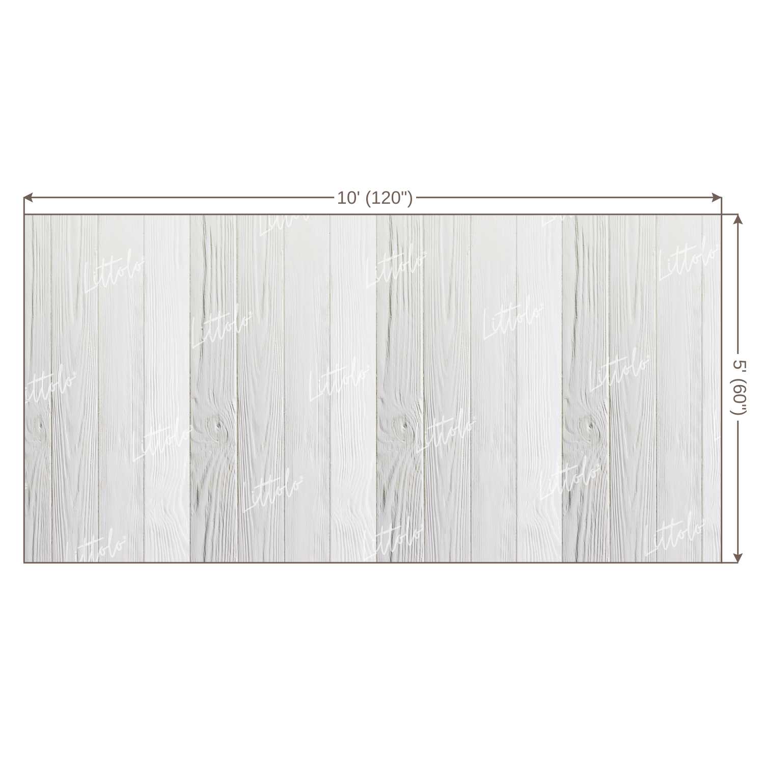LB0133 White Planks Backdrop