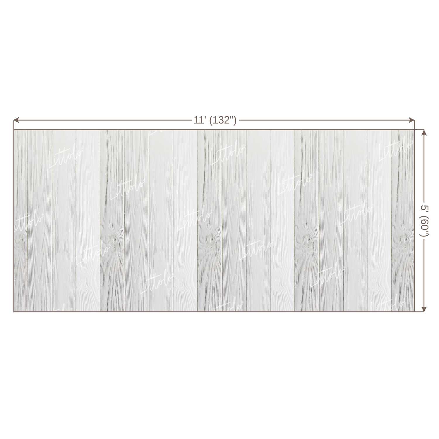 LB0133 White Planks Backdrop