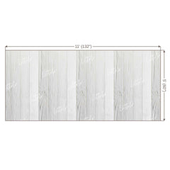LB0133 White Planks Backdrop