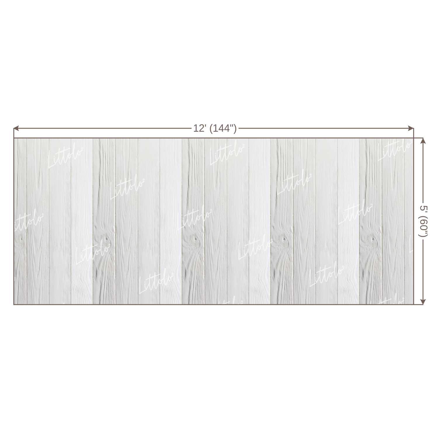 LB0133 White Planks Backdrop