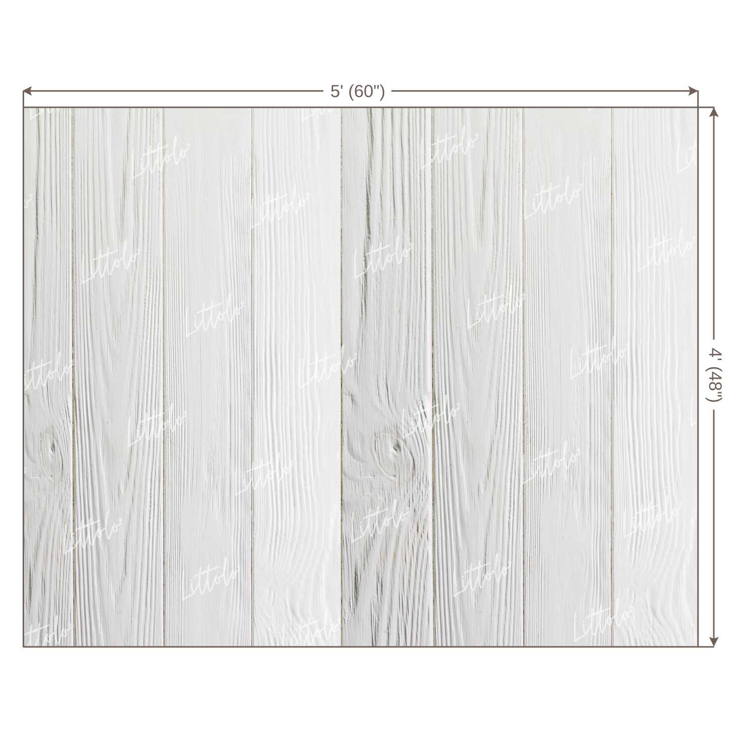 LB0133 White Planks Backdrop