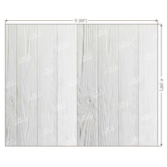LB0133 White Planks Backdrop